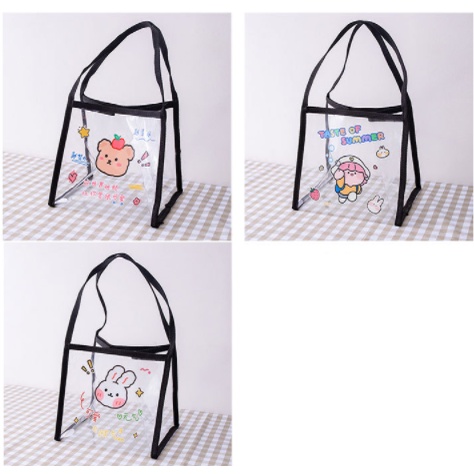 Túi xách tote trong roro jump viền đen TXT12 túi xách Hologram túi Ulzzang cute dễ thương thời trang