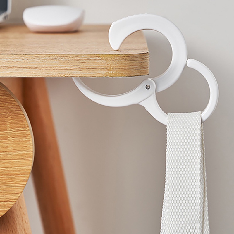 1 Giá Đỡ Thẻ Hình Chữ S Bằng Nhựa Chống Gió Gắn Tủ Quần Áo Nón Nón Cà Vạt