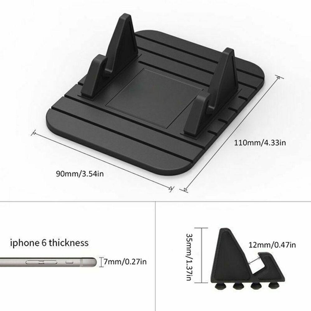 Glees Giá Đỡ Điện Thoại Bằng Silicon Chống Trượt Gắn Bảng Điều Khiển Xe Hơi