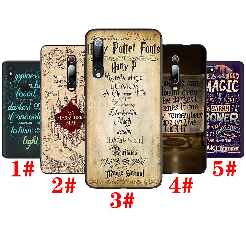 Ốp Lưng Silicone Mềm In Hình Harry Potter Cho Redmi Note 5 6 7 8 9 Pro Max 8t 9s