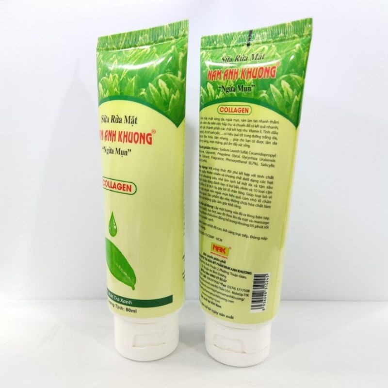 Sữa rữa mặt Collagen ngừa mụn trắng da Nam Anh Khương 100ml | BigBuy360 - bigbuy360.vn