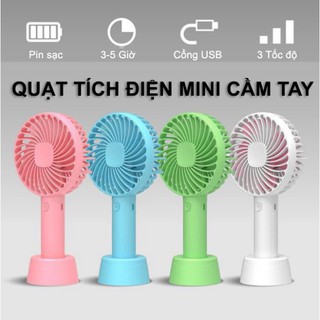 Quạt mini tích điện cầm tay 3 tốc độ gió - StarCase