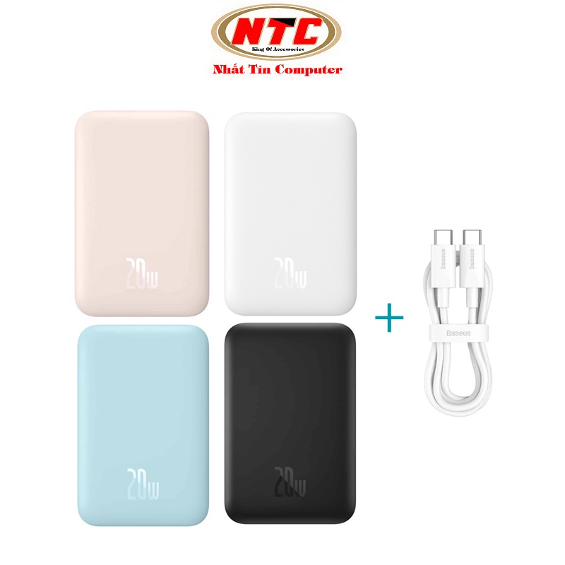 Pin dự phòng sạc nhanh Baseus Magnetic 6000mAh PPCXW06 sạc không dây wireless 15W - hỗ trợ PD 20W