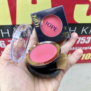 Phấn má hồng iope có cọ , gương