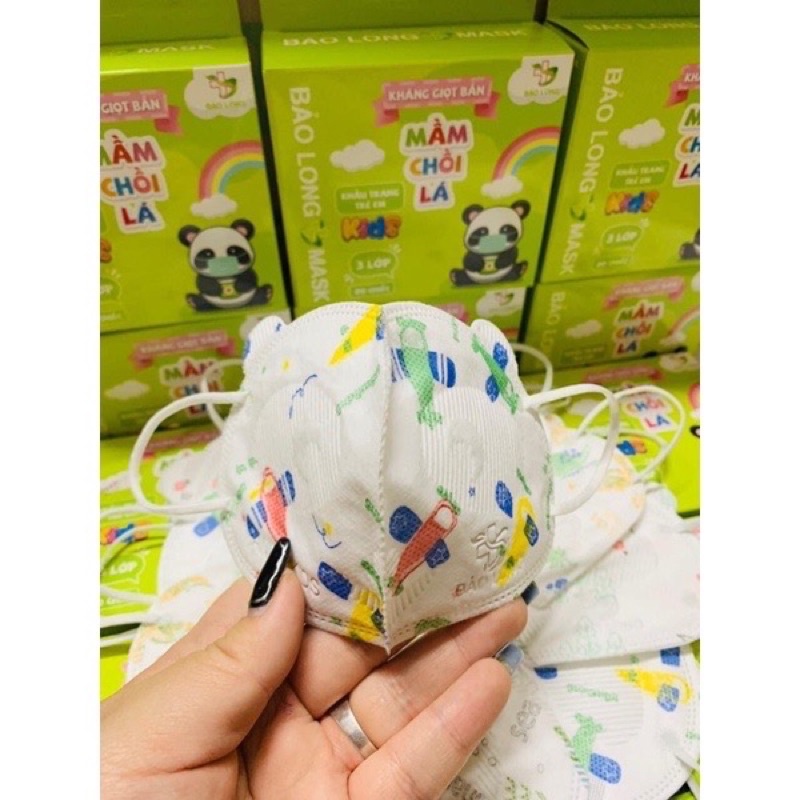 KHẨU TRANG KHÁNG KHUẨN MẦM CHỒI LÁ CHO BÉ