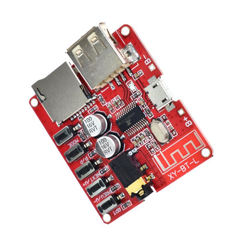 Lossless Bluetooth Audio Receiver Board USB TF Card Slot DIY Decoding Modified MP3 Module for Car Speaker Audio Amplifier