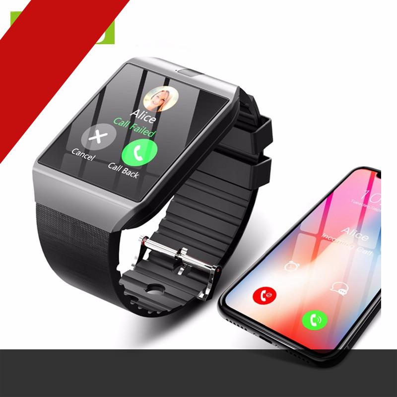 Đồng hồ thông minh Cawono DZ09 màn hình LCD cảm ứng 1.54'', hỗ trợ thẻ sim và thẻ TF lên đến 32GB kèm dâ