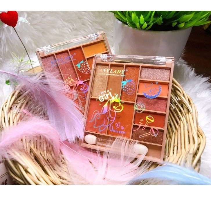 Bảng Phấn Mắt Kiêm Phấn Má ANYLADY MÃ  DỄ KẾT HỢP MÀU TRẦM ẤM SIÊU ĐẸP NO:8989C | BigBuy360 - bigbuy360.vn