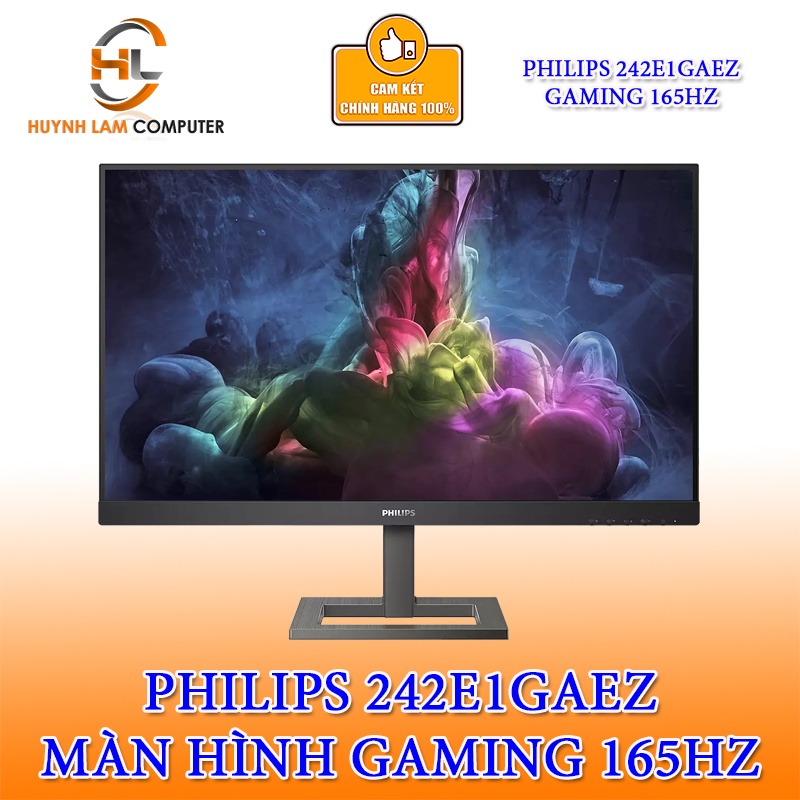Màn hình Philips 242E1GAEZ Gaming (24inch VA FHD 165Hz HDMI+DisplayPort Loa 3W*2) DGW phân phối