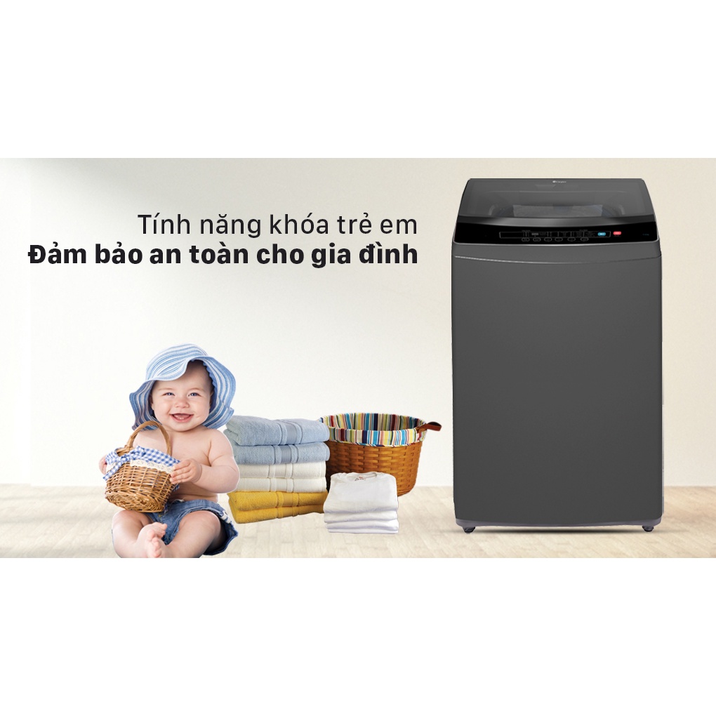 Máy giặt lồng đứng Casper 8.5 kg WT-85N68BGA Xuất xứ Thái Lan -Hàng chính hãng