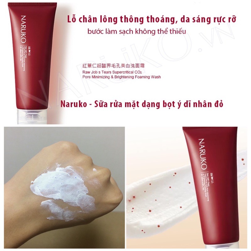 Sữa Rửa Mặt NARUKO Làm Sạch Sâu Giúp Da Sáng Mịn & Thu Nhỏ Lỗ Chân Lông | BigBuy360 - bigbuy360.vn