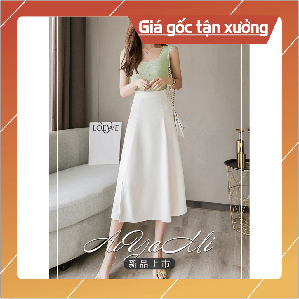 [Bán Giá Gốc] [Chân váy] [Chân váy công sở] [Chân váy dài] Chân váy chữ a dài, chân váy nữ dài xẻ cạnh