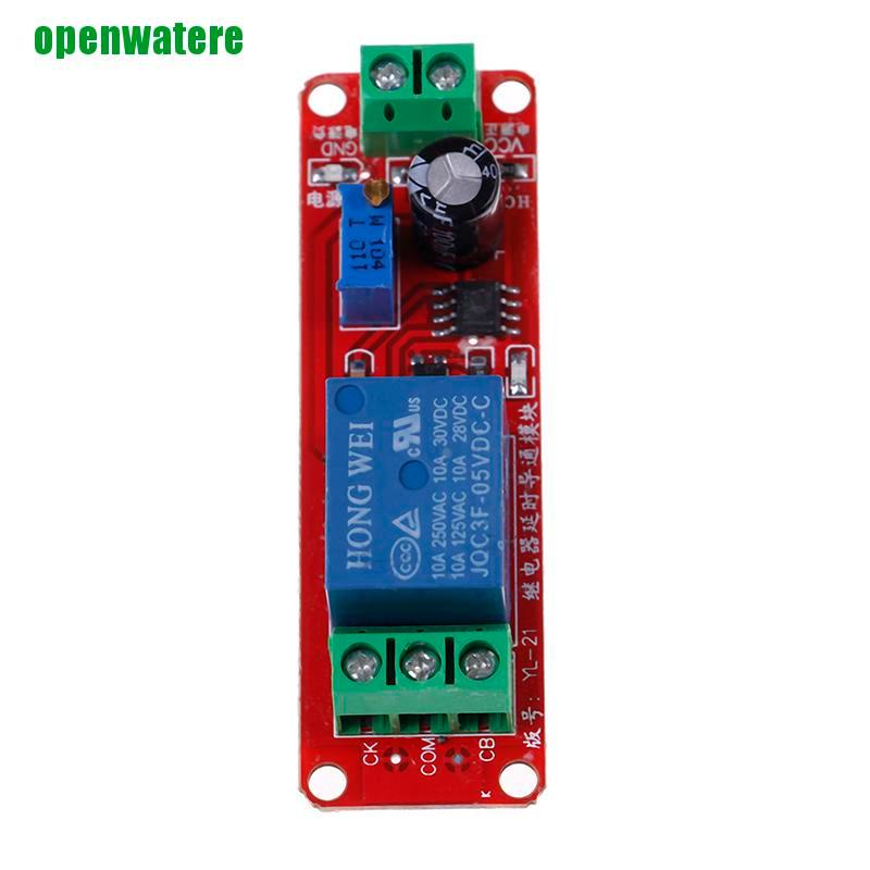 【open】DC 5V NE555 timer switch adjustable module 0-10s time delay relay module