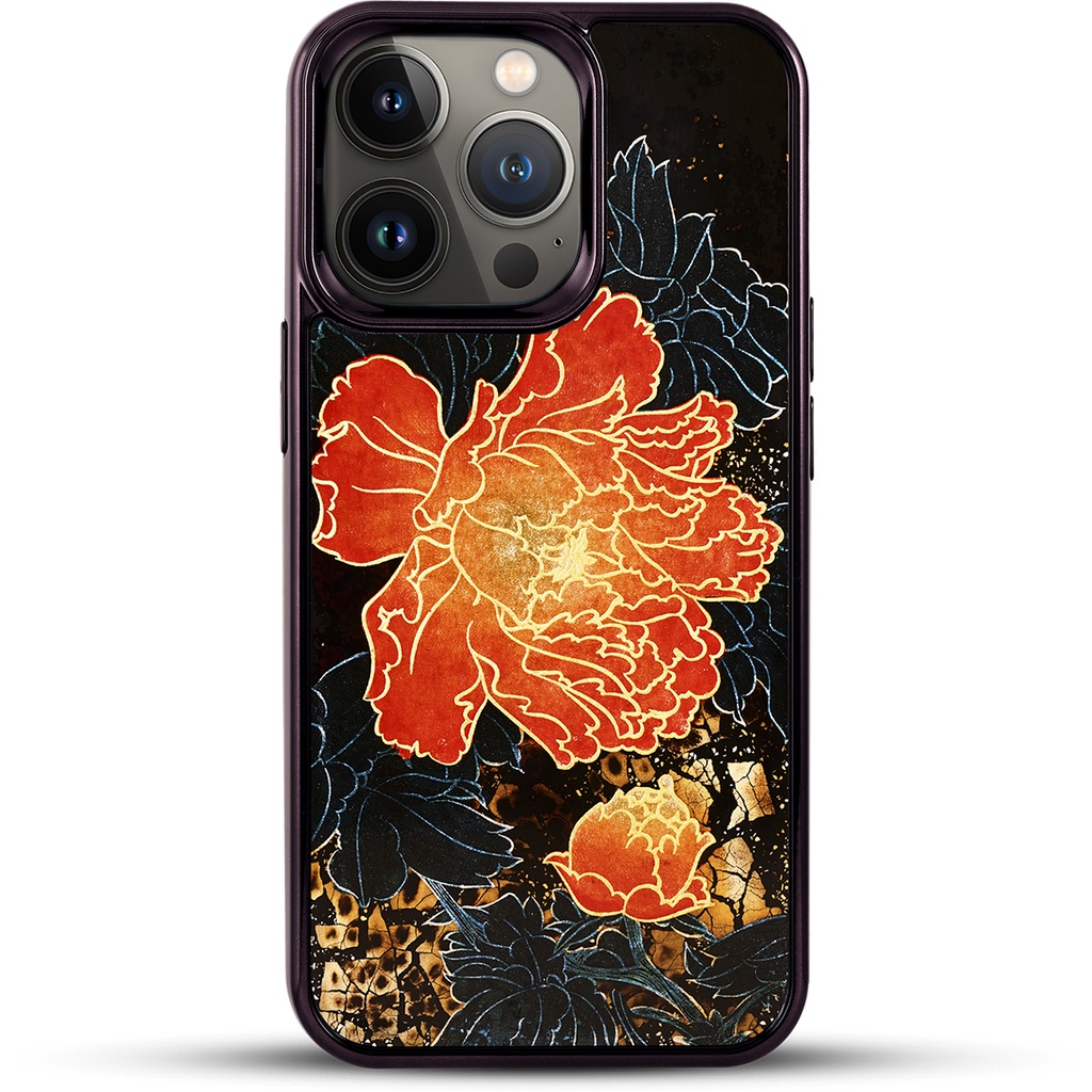 Ốp điện thoại cho iPhone 13 Pro / 13 Pro Max mẫu Mẫu Đơn Phú Quý thương hiệu La Sonmai