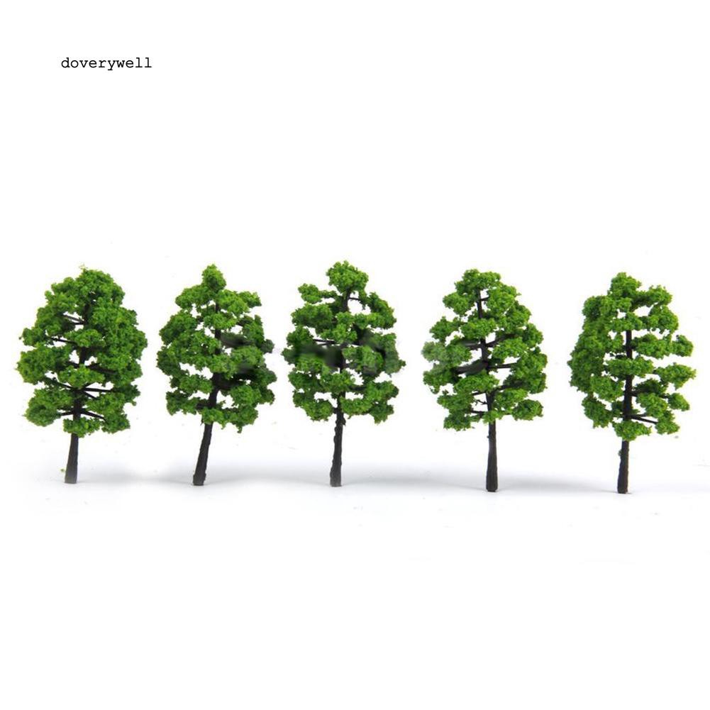 Set 20 mô hình cây xanh nhựa mini để trang trí tiểu cảnh thủ công
