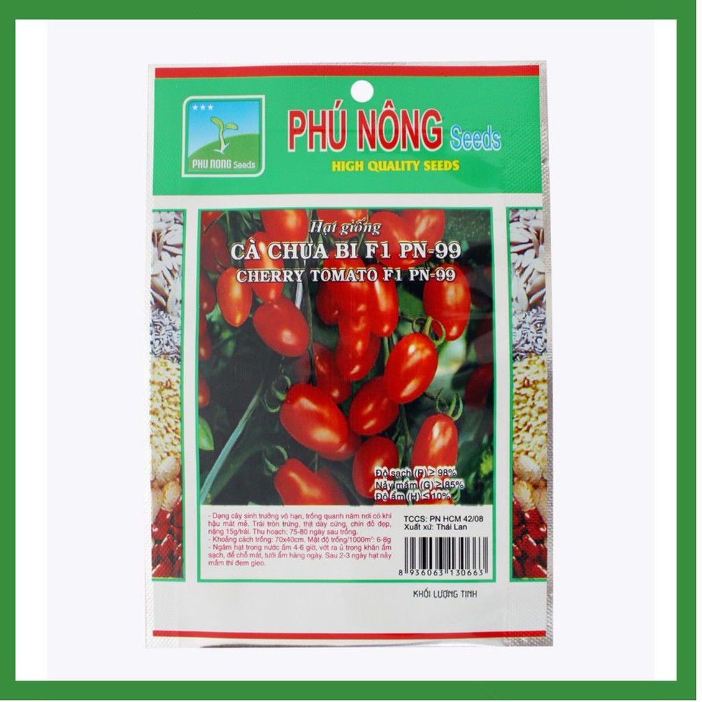 Hạt Giống Cà Chua Bi F1 PN-99 Phú Nông - Gói 0.1g
