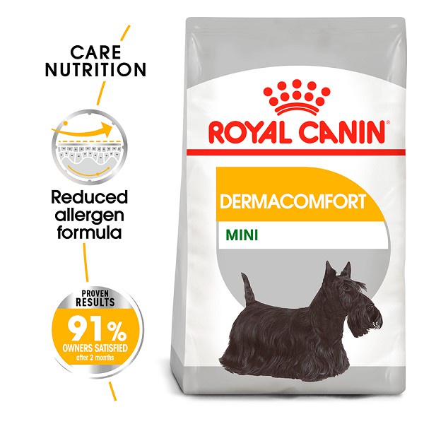 Hạt giảm ngứa, giảm dị ứng da cho chó nhỏ Royal Canin Dermacomfort 1kg