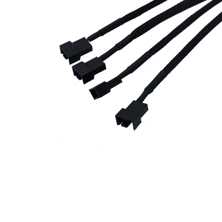 Dây cáp Molex to 4pin 1 ra 4 - Dùng được cho chân 3pin và 4pin, hỗ trợ cắm nguồn psu