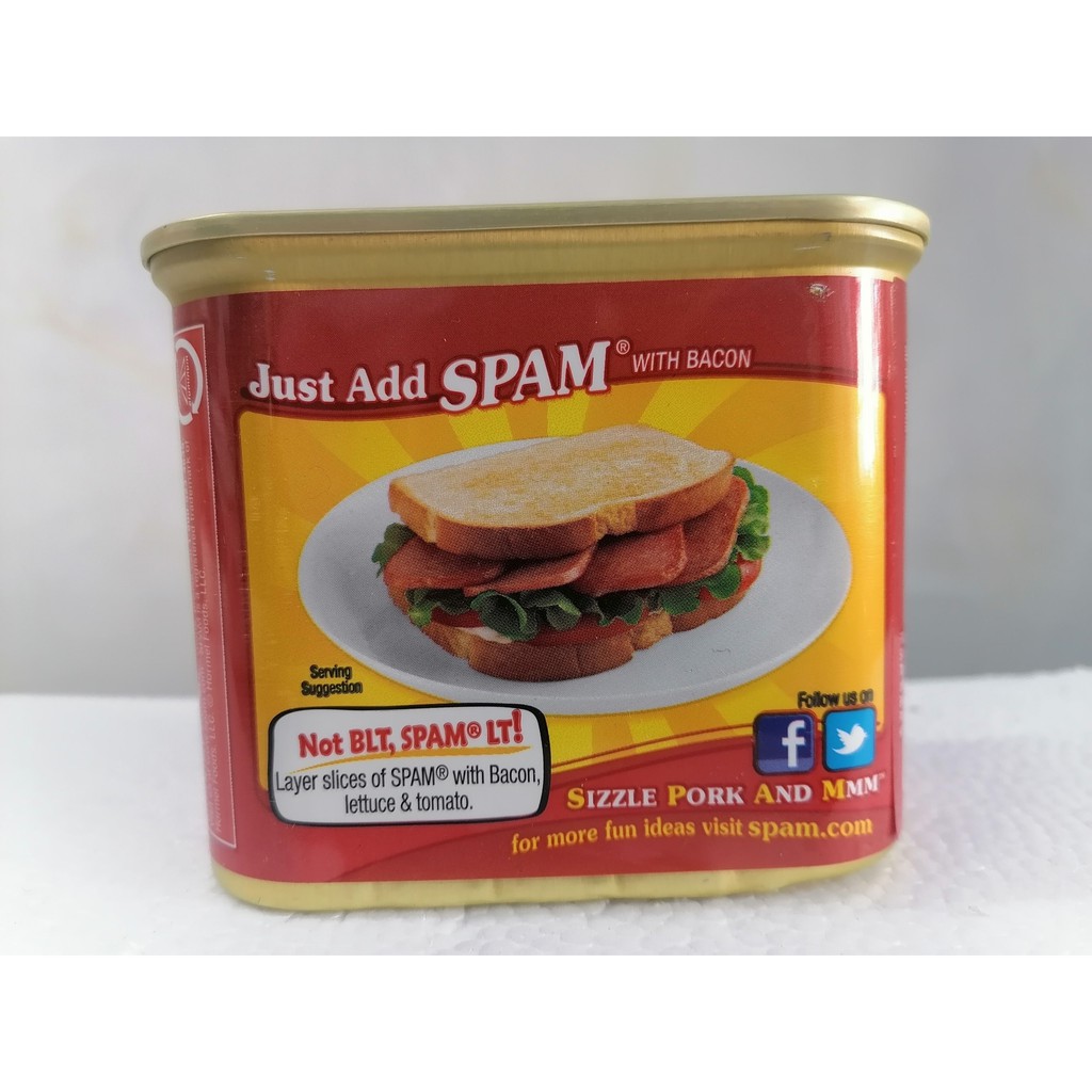 [340g - BACON] Thịt heo muối xông khói [USA] HORMEL SPAM Real Bacon (ttdt-hk)