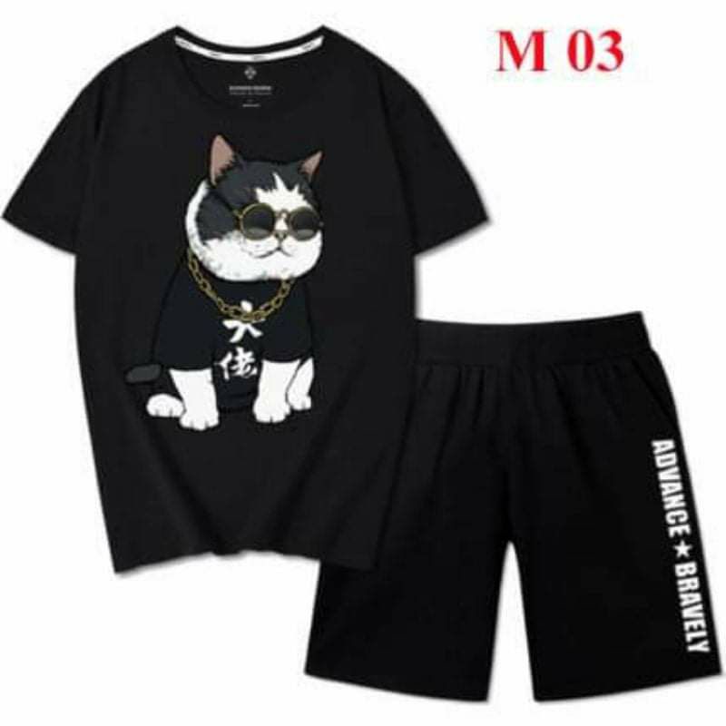 Bộ quần áo nam mùa hè chất thun lạnh, bộ thể thao nam mặc nhà đủ size S--xxl