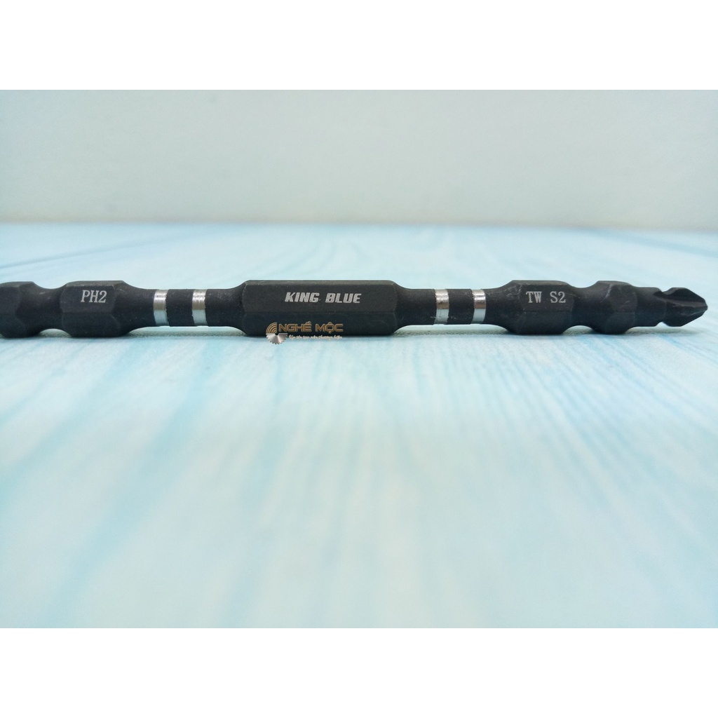 Mũi bắt vít dài nam châm 2 đầu KingBlue PH2 Thép S2 chính hãng