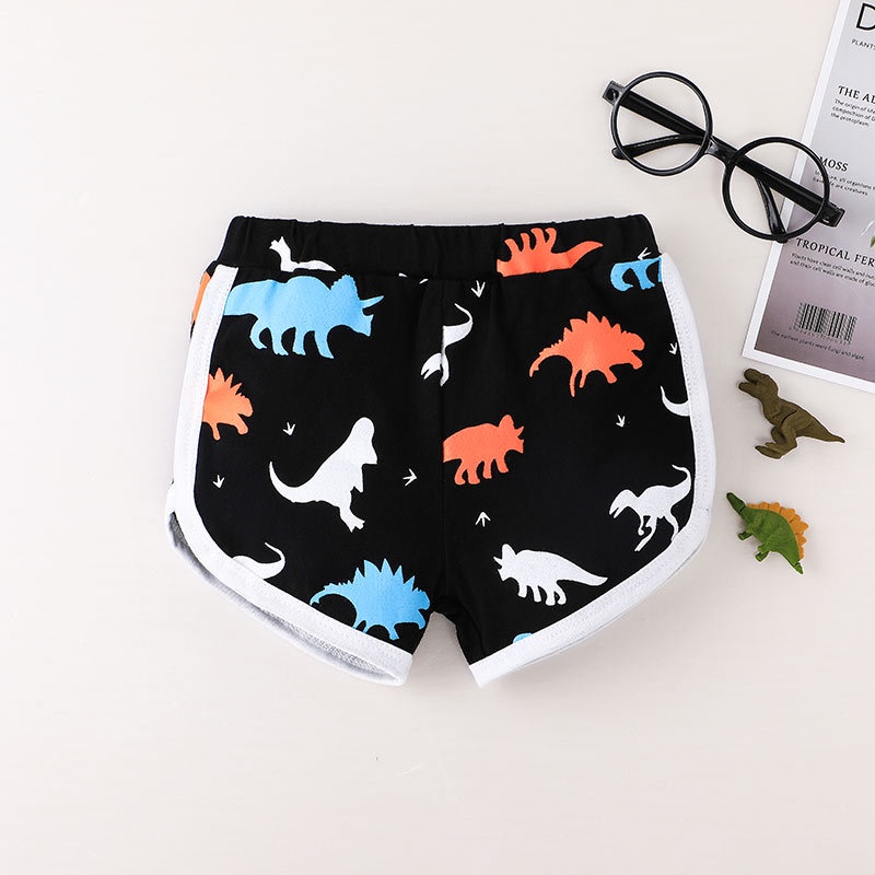Bộ đồ khủng long 2 Mảnh Gồm Áo Ba Lỗ Và Quần Short Họa Tiết Hoạt Hình Phong Cách Hàn Quốc Mùa Hè Cho Bé Trai Quần Áo Trẻ em