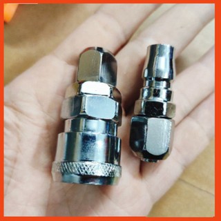 Bộ đầu nối dây hơi nhanh khí nén, Bộ nối nhanh ống 10mm, dùng cho dây 6x10