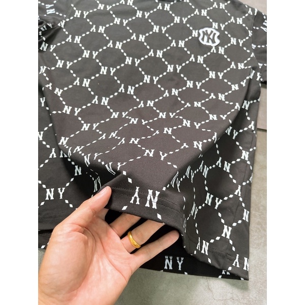 Áo MLB logo thêu monogram