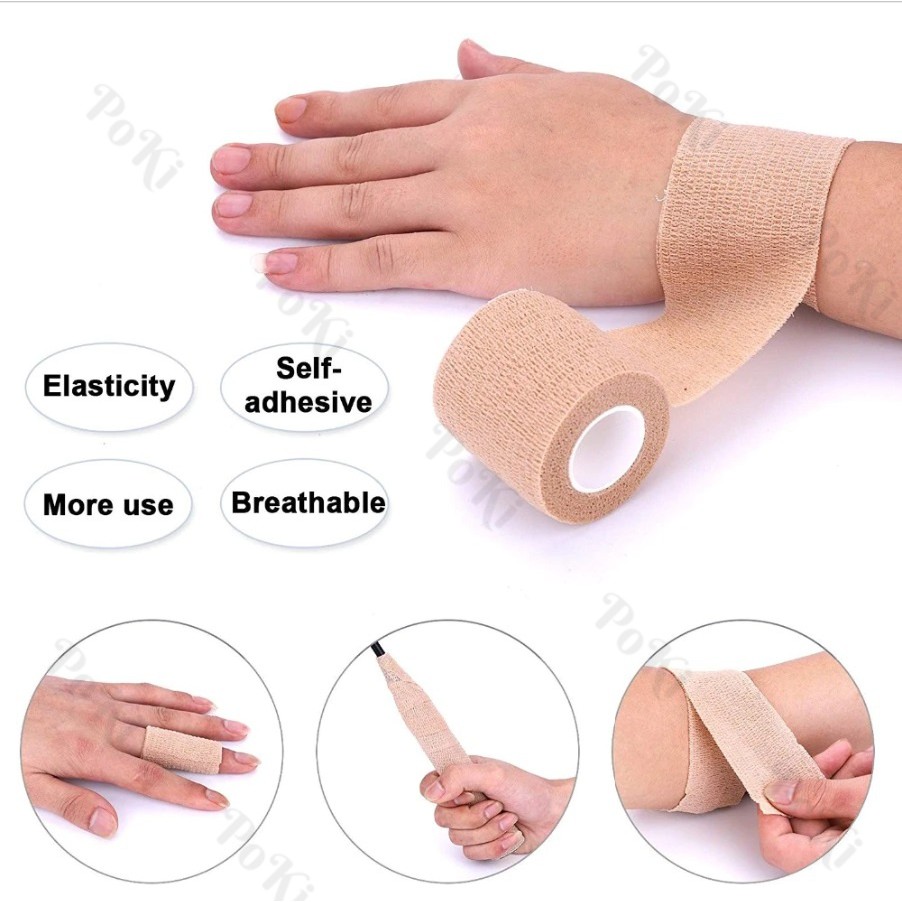 Băng cuốn thể thao Y49, băng dán bảo vệ khớp tay chân , băng vải thoáng khí đa năng - POKI