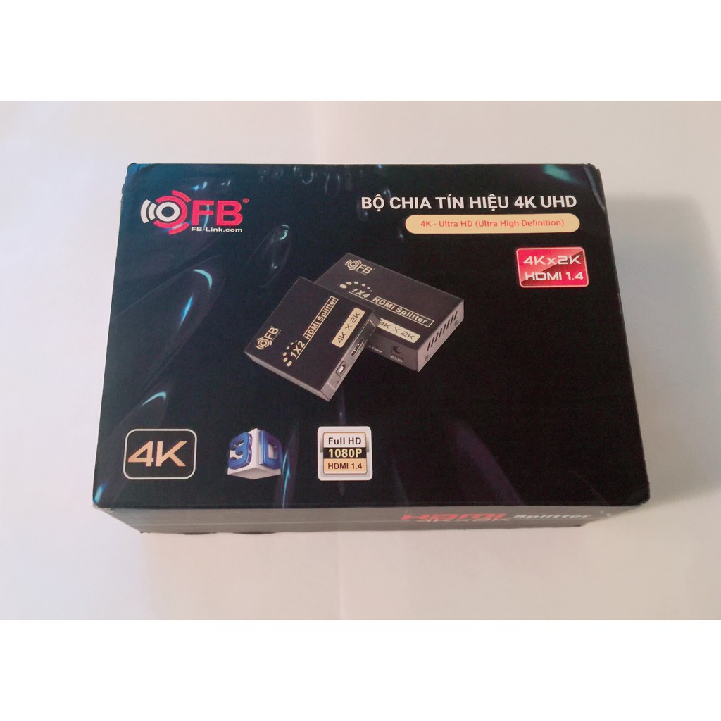 Bộ chia HDMI 1 ra 2 / 1 ra 4 – HDMI Splitter 1x2 / 1x4 I Chính hãng FB-LINK