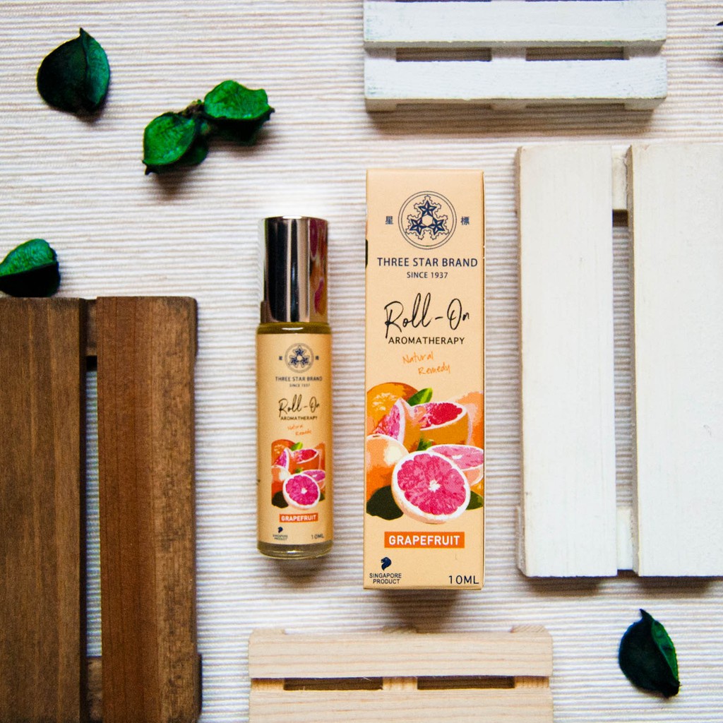 Dầu gió bi lăn Three Star - chính hãng Singapore