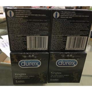 Bao cao su Durex Kingtex hộp 3c-12c