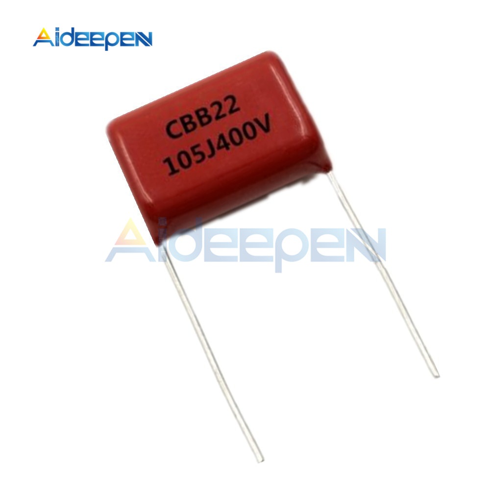 Set 10 tụ điện chân 20mm chuyên dụng Cbb22 105 400v 105j 400v 1uf P20 Cbb22