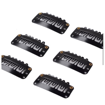 Sét 3 kẹp Tóc Giả chuyên dụng Hình Chữ U 3,2cm bằng kim loại