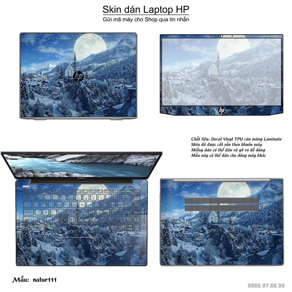 Skin dán Laptop HP in hình thiên nhiên _nhiều mẫu 6 (inbox mã máy cho Shop)