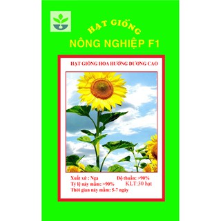 Gói 30 hạt giống hướng dương cao