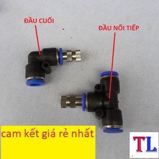 bộ 10 Béc phun sương inox số 1-2-3-5-6-8