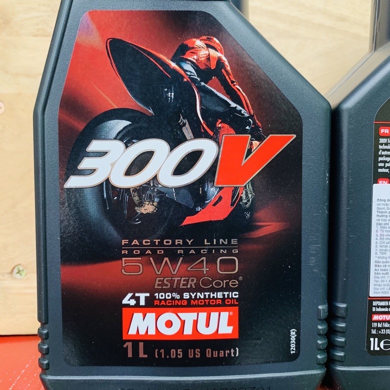 Nhớt Cao Cấp Motul 300V 5W-40 Factory Line Road Racing Ester Core - Made in France