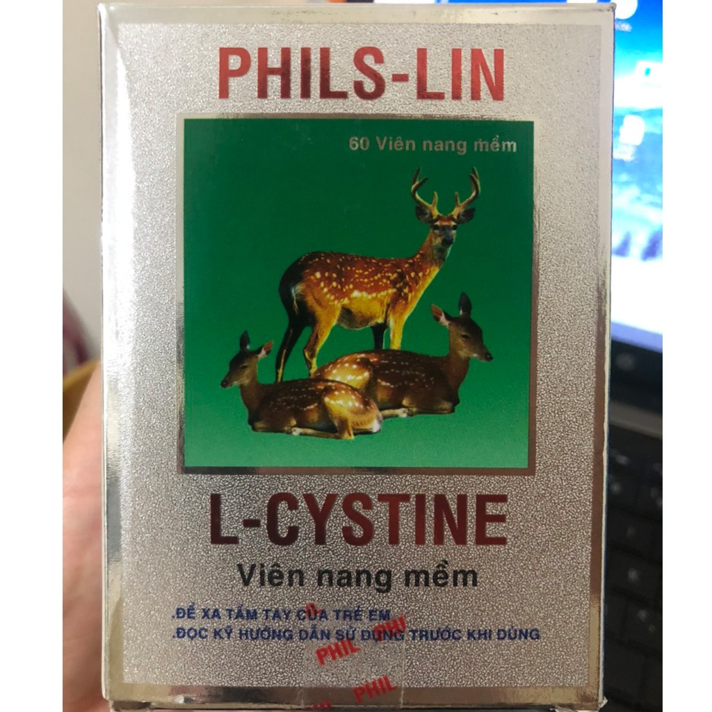 Viên uống đẹp da, tóc, móng L-Cystine Philife (hàm lượng 500mg, hộp 60 viên nang mềm)