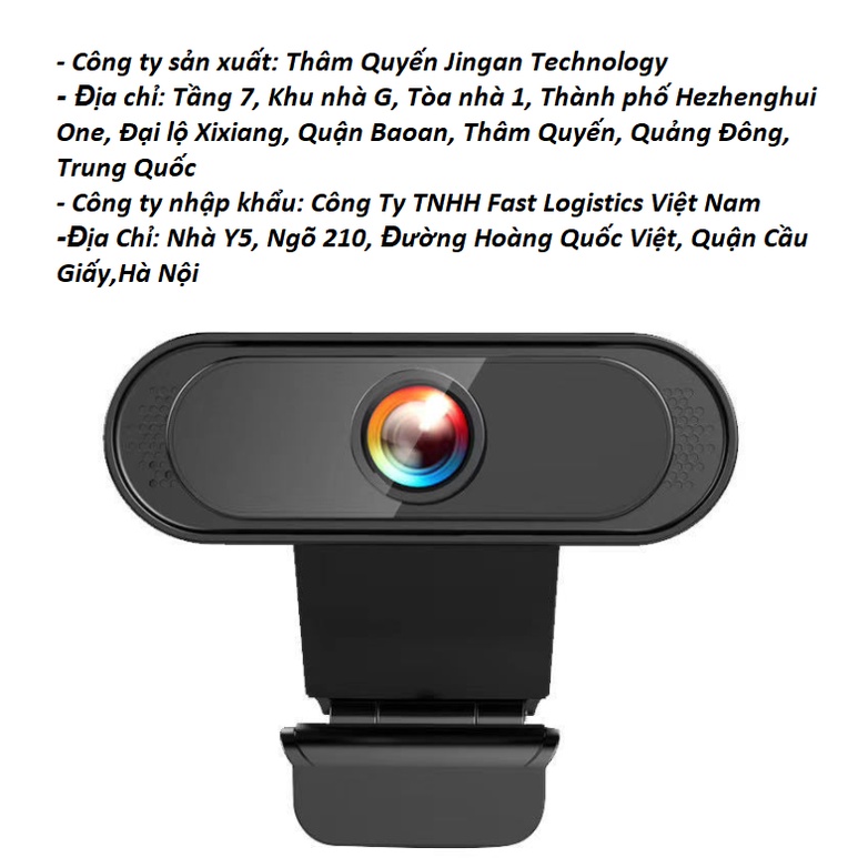 Webcam máy tính laptop có mic 1080p full box rõ nét để quay video stream học zoom siêu bền
