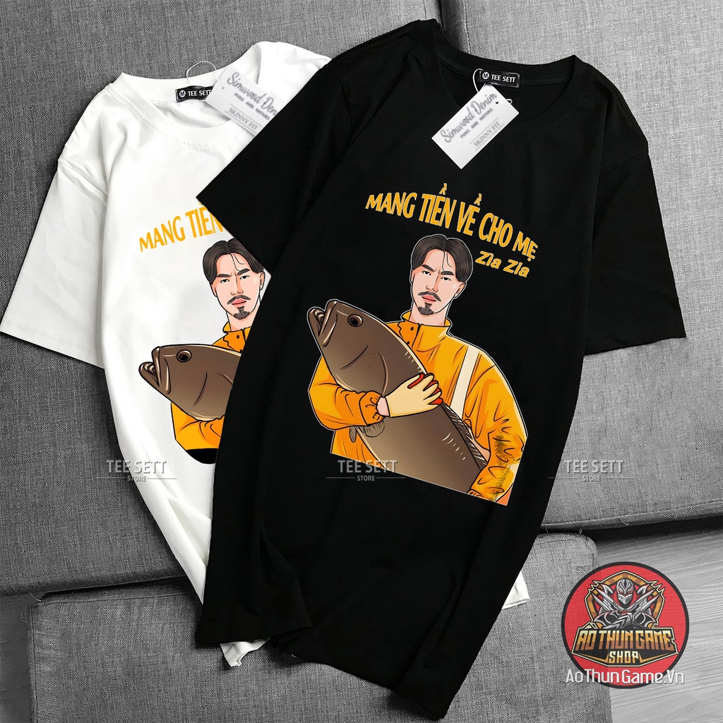 Áo thun nam nữ mang tiền về cho mẹ phông cotton co giãn thoáng mát, áo mang tiền về cho vợ, mang vợ về cho mẹ đen trắng