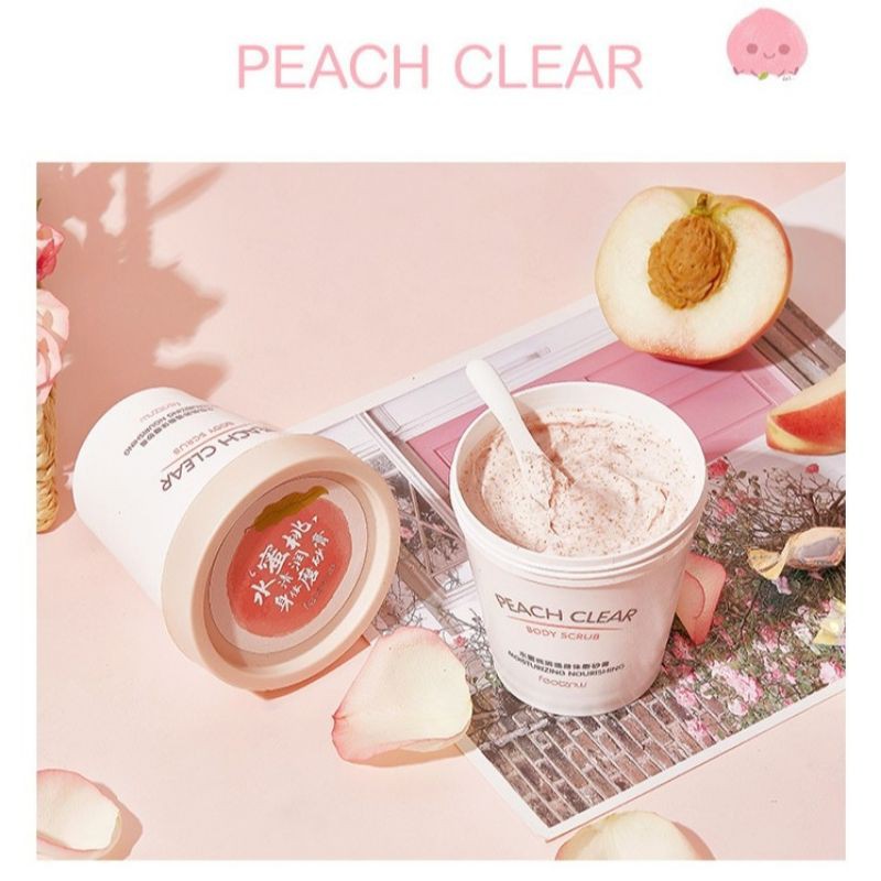 [Hàng có sẵn] TẨY DA CHẾT BODY ĐÀO PEACH CLEAR CHÍNH HÃNG