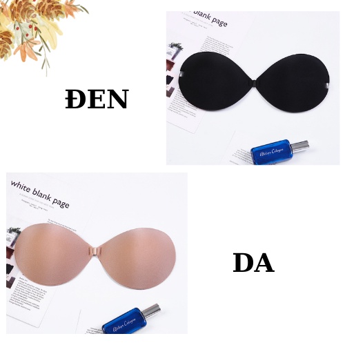 Áo dán ngực cài trước mút dày, Miếng dán ngực su đệm bàn tay siêu dính, tặng kèm dây trong SAVILL