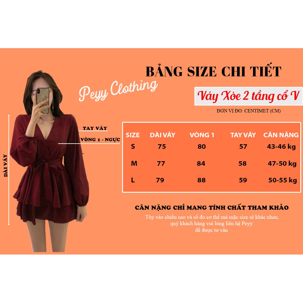 Váy xòe 2 tầng cổ v dáng ngắn dự tiệc sang trọng V25 - Peyy Clothing | BigBuy360 - bigbuy360.vn