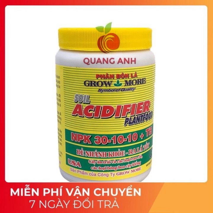 Phân Bón Lá Kích Đẻ Nhánh - Ra Lá Nhiều Grow More 30-10-10 + TE - Chai 100Gr