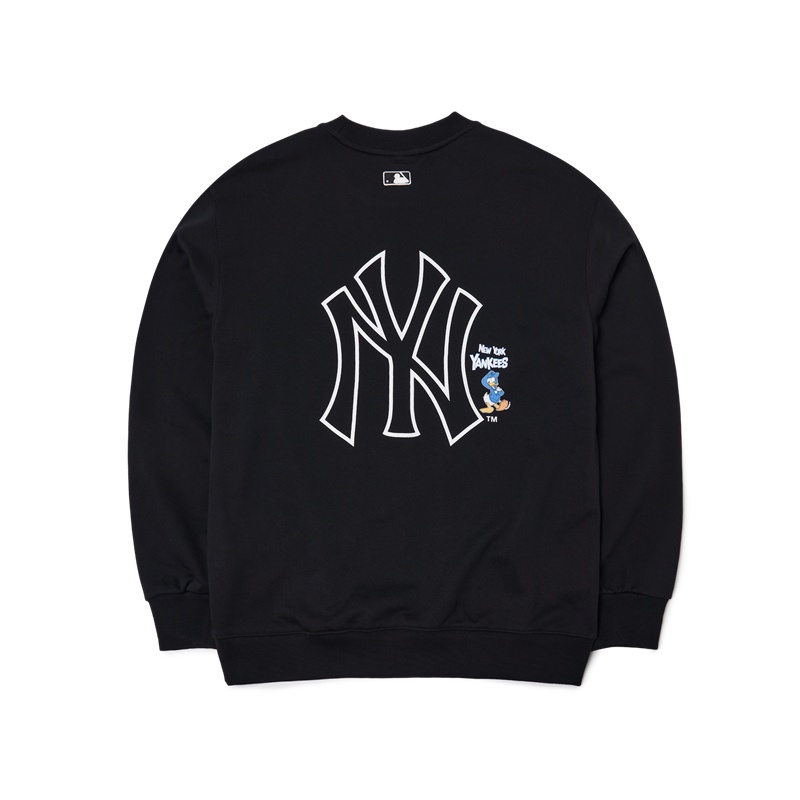 Áo sweater DISNEY MLB MTD1 dáng rộng in hình vịt Donald phong cách thường ngày thời trang thu đông dành cho cả nam và nữ