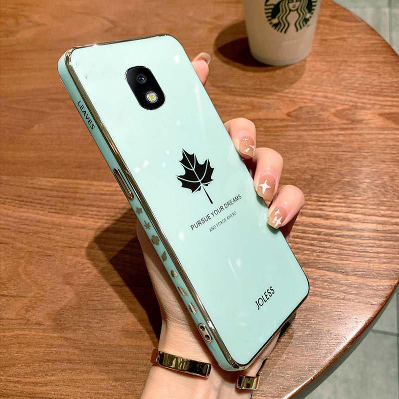 Ốp Lưng Dẻo Trong Suốt Họa Tiết Lá Phong Cho Samsung Galaxy J7 Pro Samsung J7 J3 J5 J4 J6 Plus J7 Prime