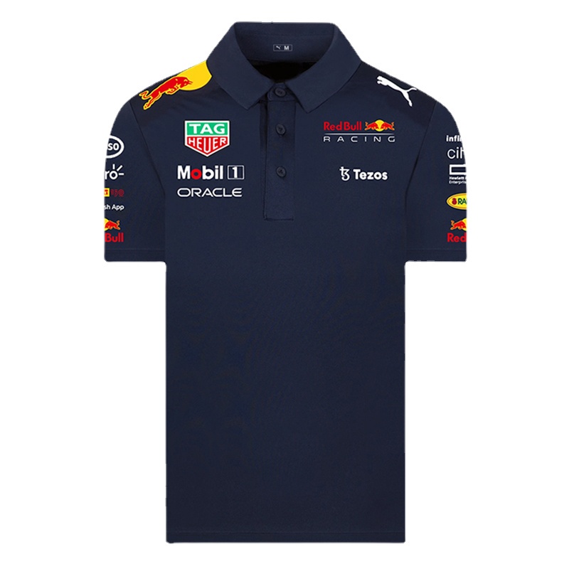 Áo Thun POLO Tay Ngắn In Logo Red Bull 2022 F1 Thời Trang Mùa Hè Cho Nam