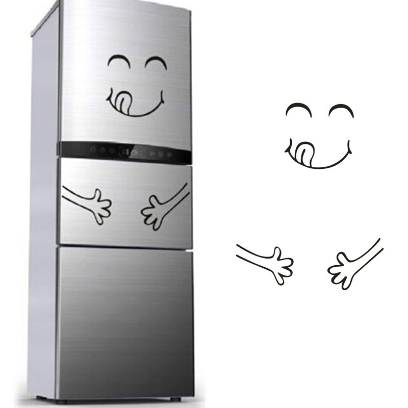 Sticker Dán Tủ Lạnh Hình Mặt Cười Dễ Thương