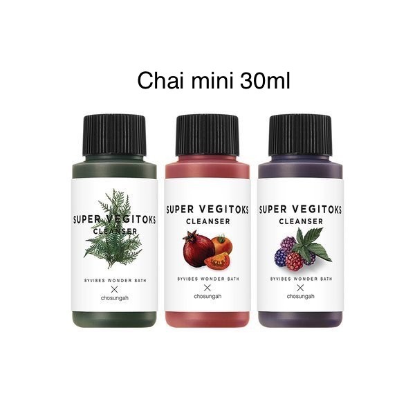 Sữa Rửa Mặt Thải Độc Rau Củ Làm Sạch Sâu Vegitoks Cleanser Mẫu Mới